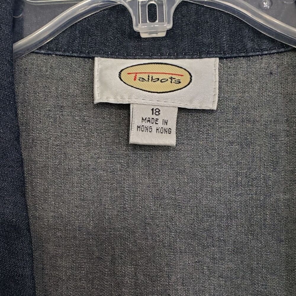 Talbots Dark Blue Jean Jacket - Picture 3 of 10